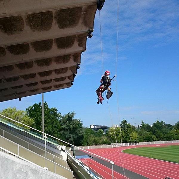 Rénovation casquette du stade de football Cholet